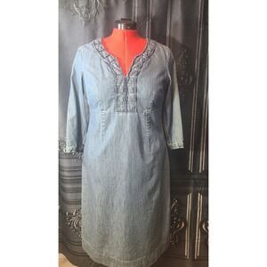 Boden Denim Dress Size 10L (Tall)